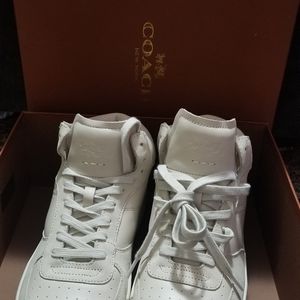 Coach mens shoes size 10D chalk color